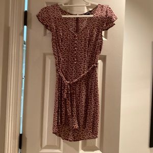 Brown polka dot romper